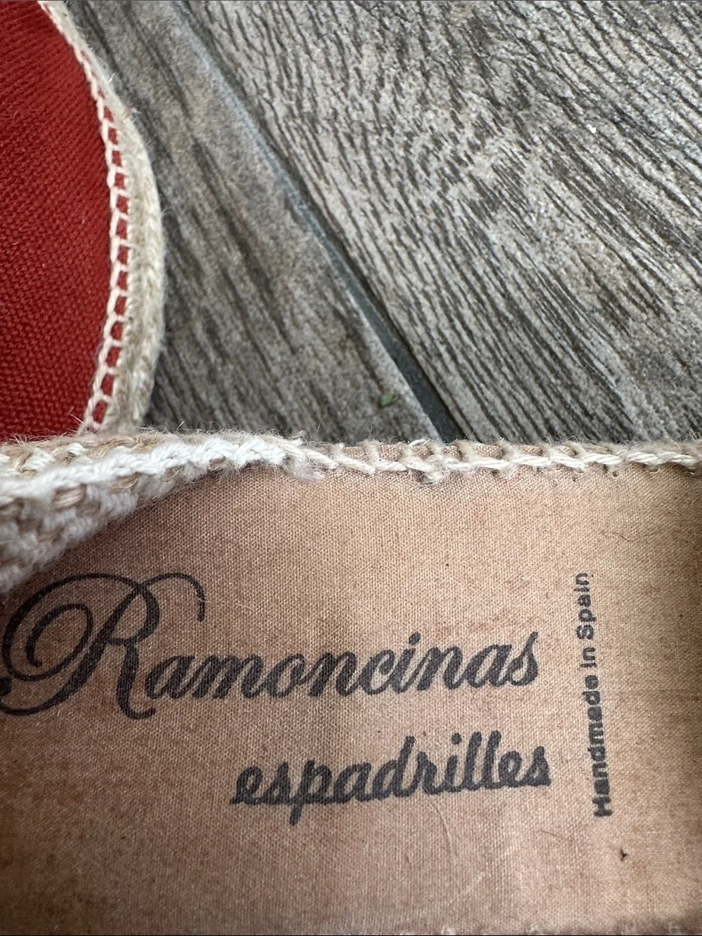Ramoneiras Handmade in Spain Canvas Wedge Espadrilles Burnt Orange Size 37